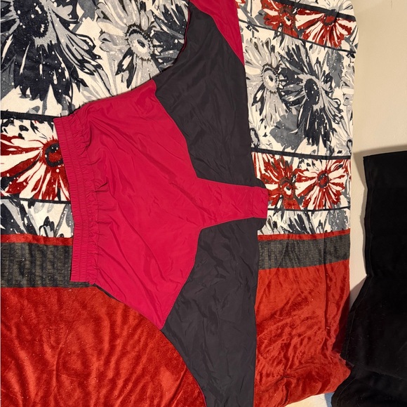 Red and Black Vintage Baseball Harvard Windbreaker Jacket - Picture 2 of 3